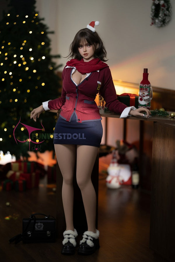 Christmas Lily(Black Hair): Funwest Doll 157cm G-cup Sex Doll FWD102