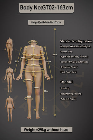 GT02: Galatea White Sex Doll (Full Silicone) JS#052(Nature)-1