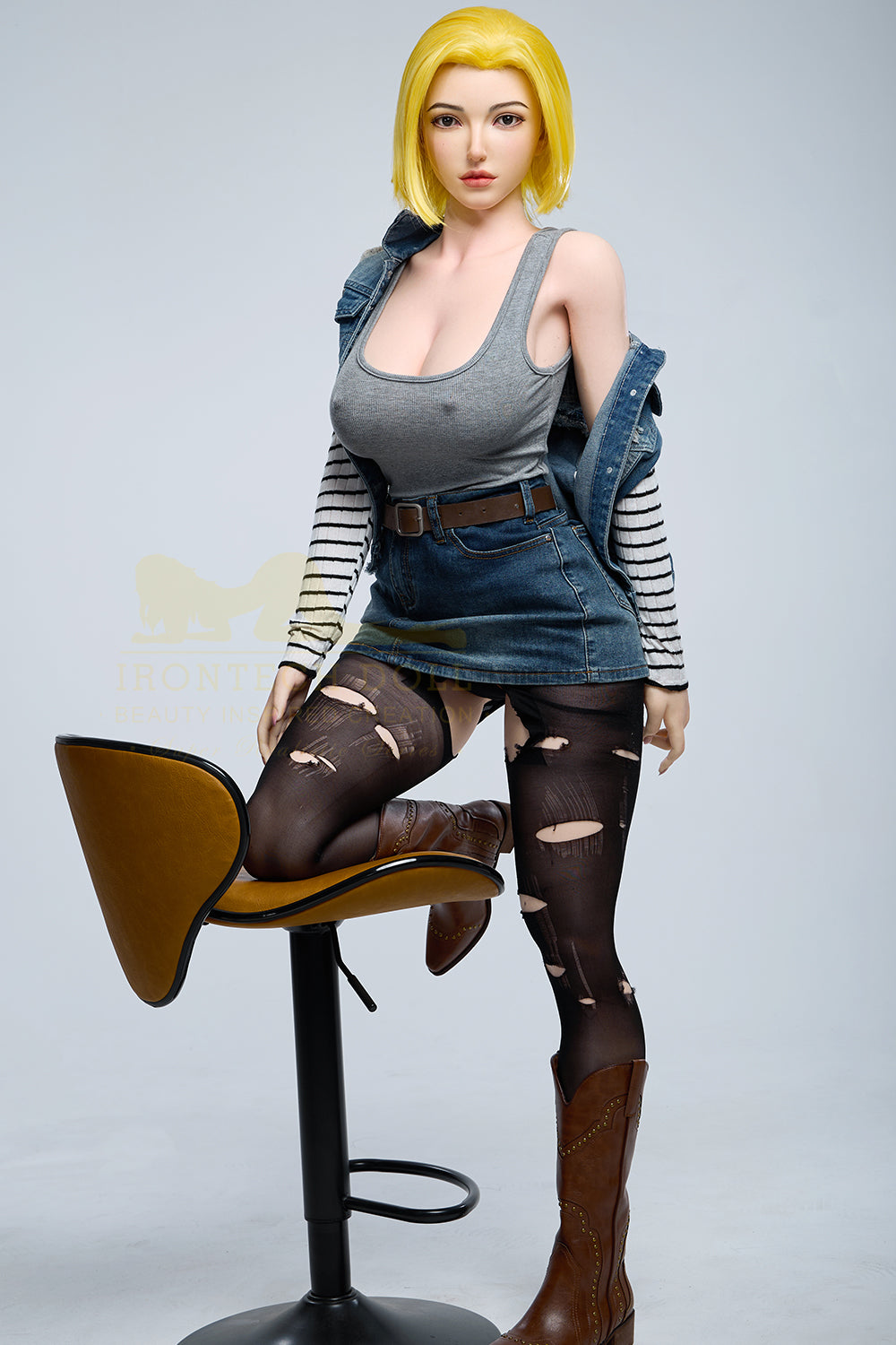 S41: Premium 159cm F-Cup Silicone Sex Doll-Irontech Doll