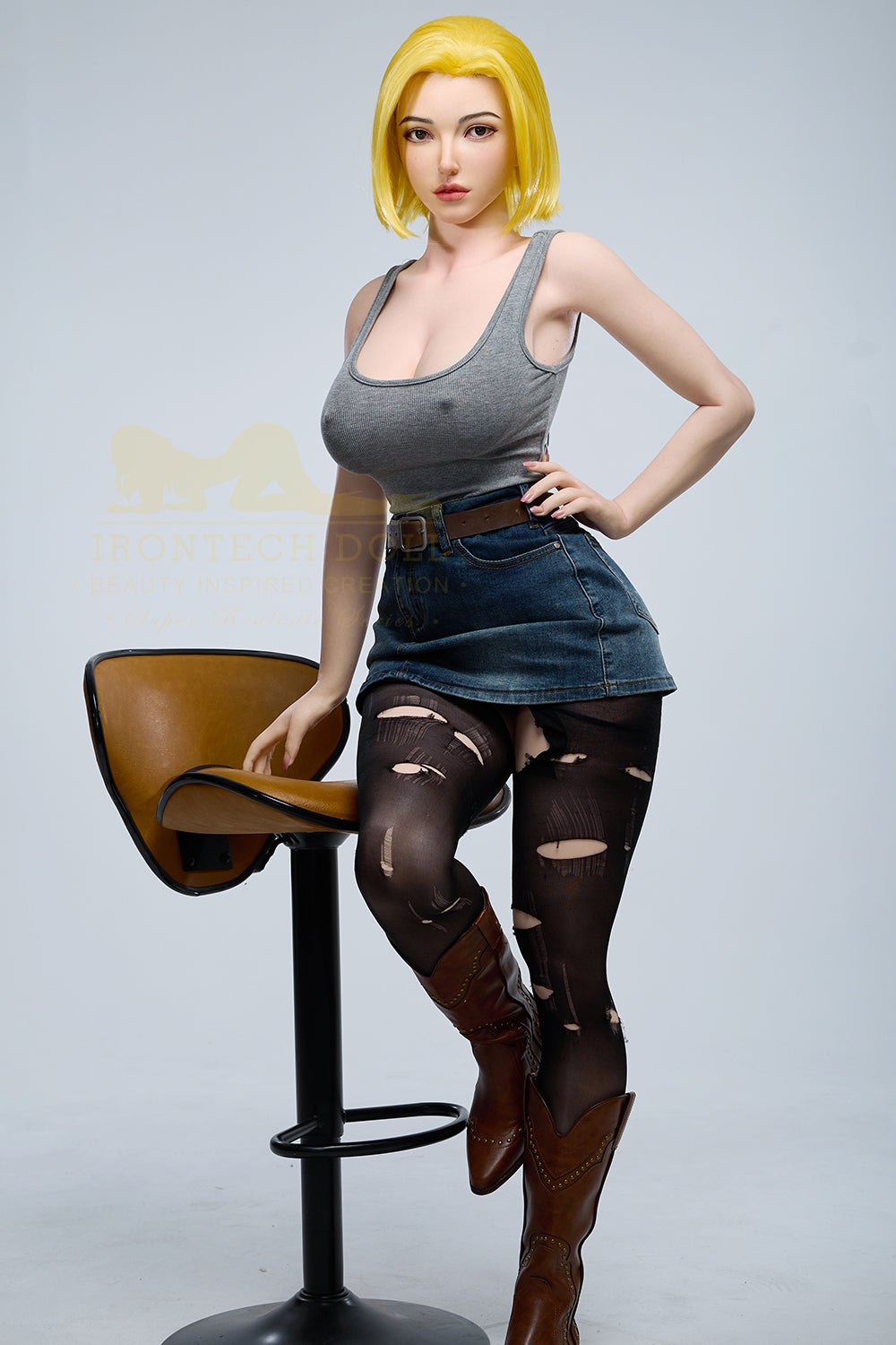 S41: Premium 159cm F-Cup Silicone Sex Doll-Irontech Doll