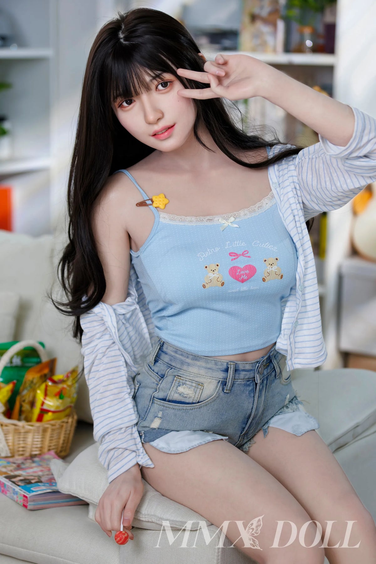 Meng Ru:160cm C-Cup Bluebell Kiss Seamless Sex Doll-[All in One]