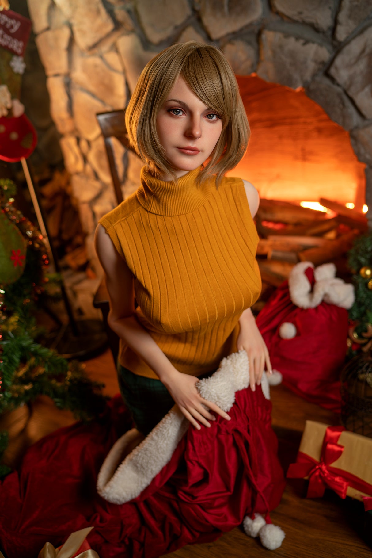 Ashley: 171cm G-cup Anime Silicone Sex Doll-Game Lady