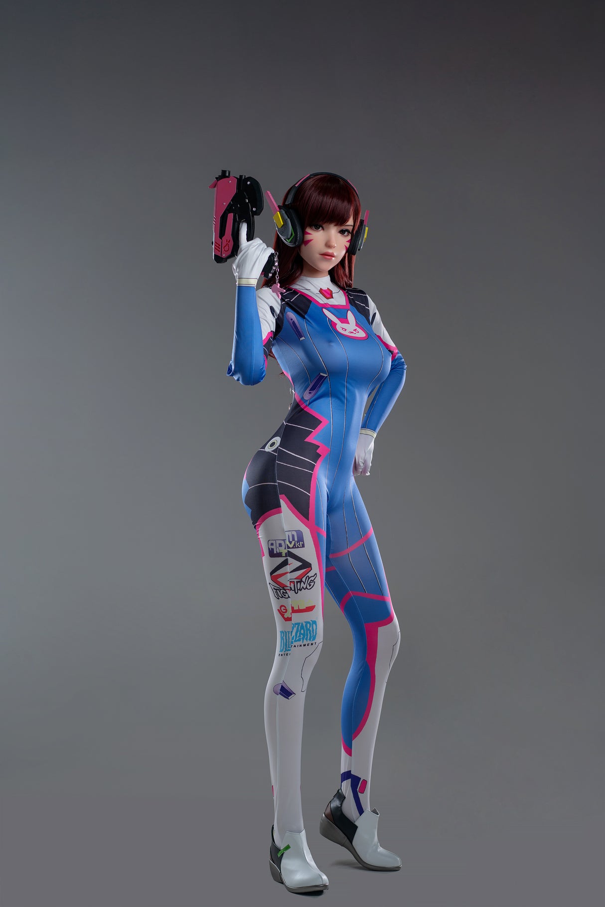 Dva: 167cm D-cup Anime Silicone Sex Doll-Game Lady