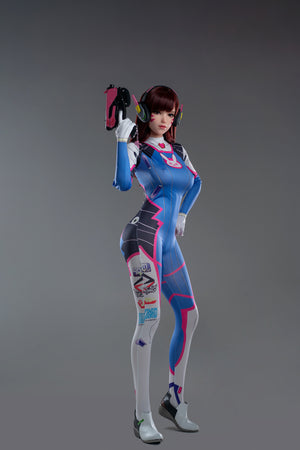 Dva: 167cm D-cup Anime Silicone Sex Doll-Game Lady