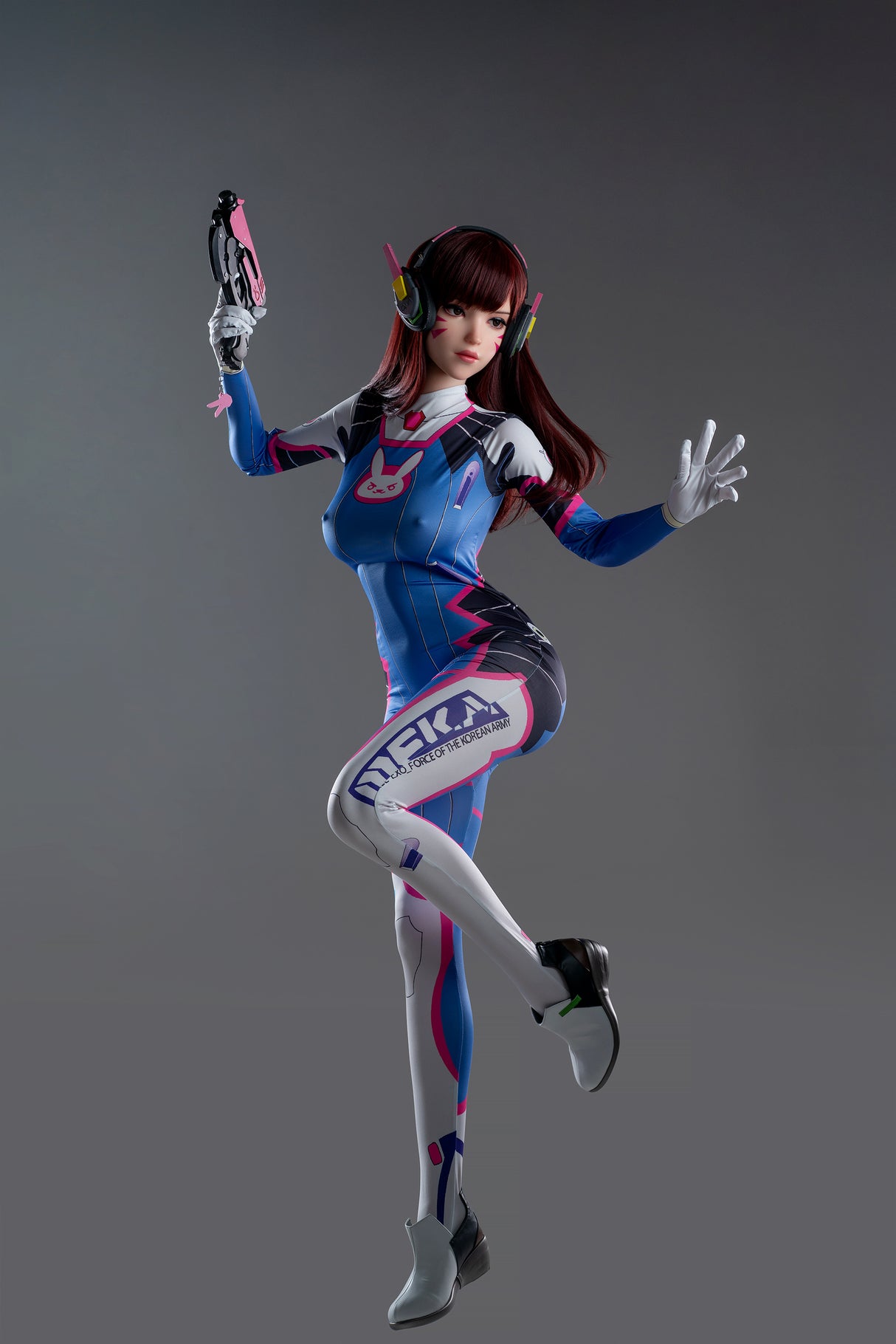 Dva: 167cm D-cup Anime Silicone Sex Doll-Game Lady