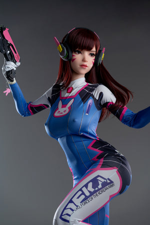 Dva: 167cm D-cup Anime Silicone Sex Doll-Game Lady