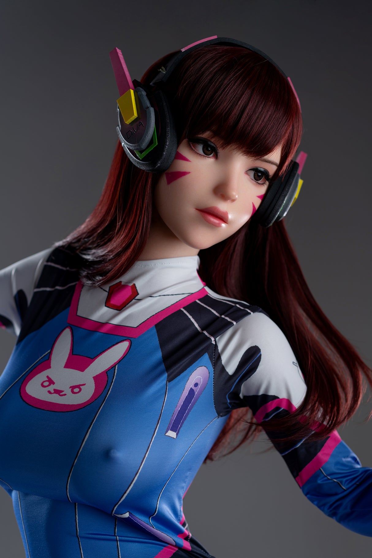 Dva: 167cm D-cup Anime Silicone Sex Doll-Game Lady