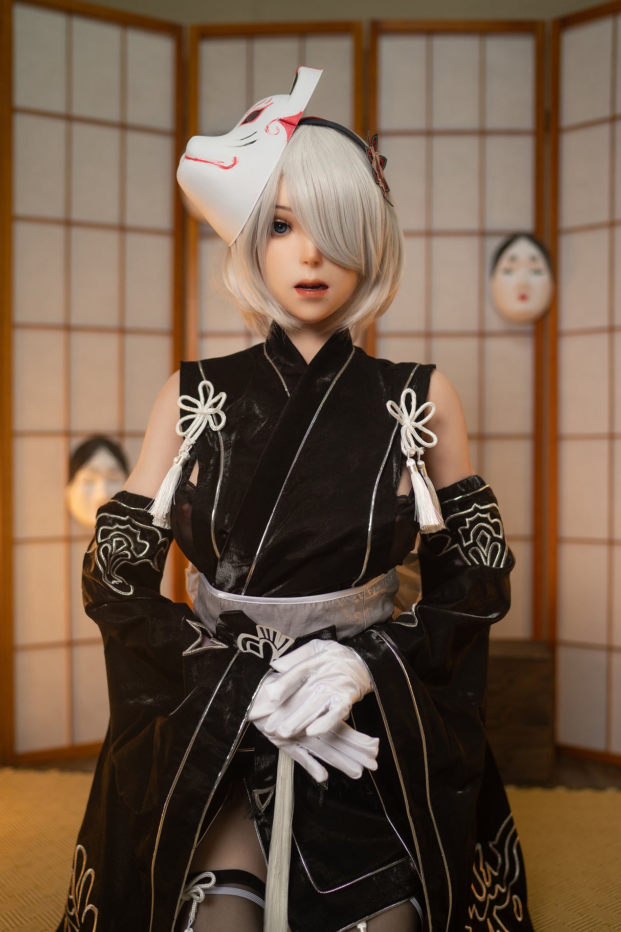 YoRHa ROS: 171cm G-Cup Anime 2B Cosplay Silicone Sex Doll-Game Lady