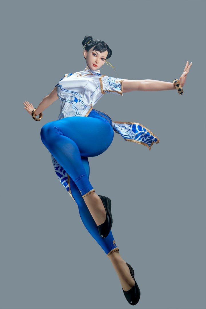 Chun-Li: 169cm F-Cup Cosplay Silicone Sex Doll-Game Lady