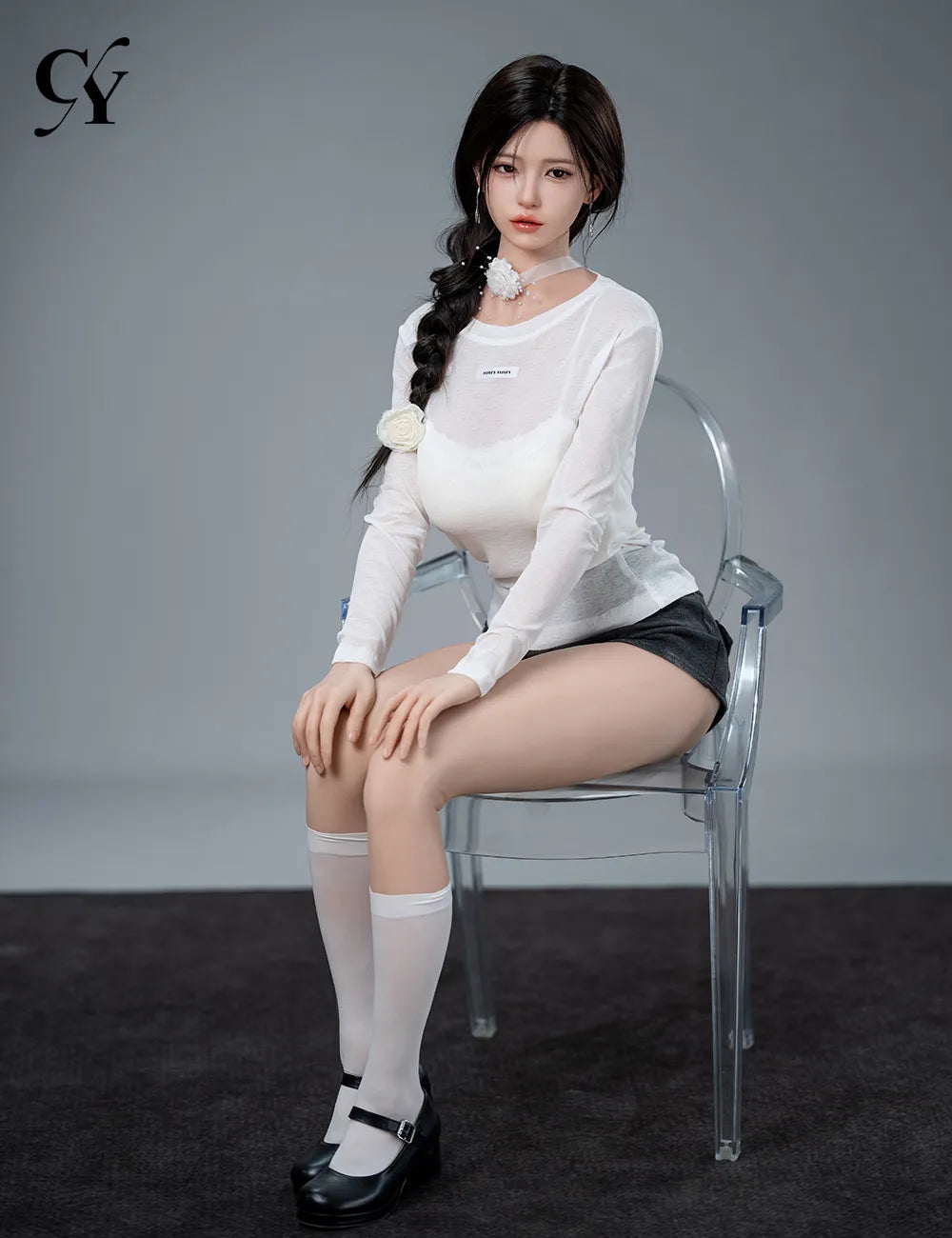 Liang-3: 168cm F-Cup Side Ponytail Blossom Realistic Sex Doll-Set-82