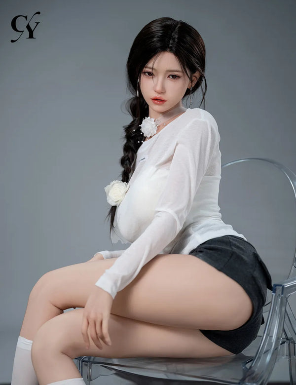 Liang-3: 168cm F-Cup Side Ponytail Blossom Realistic Sex Doll-Set-82