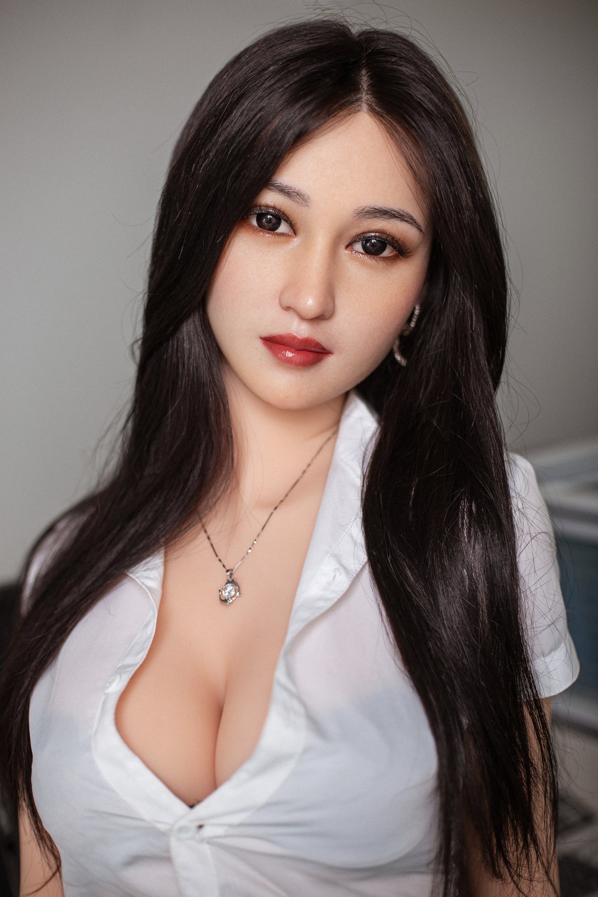 #1: 165cm G-Cup Lifelike TPE Body Silicone Head Sex Doll-Aibei