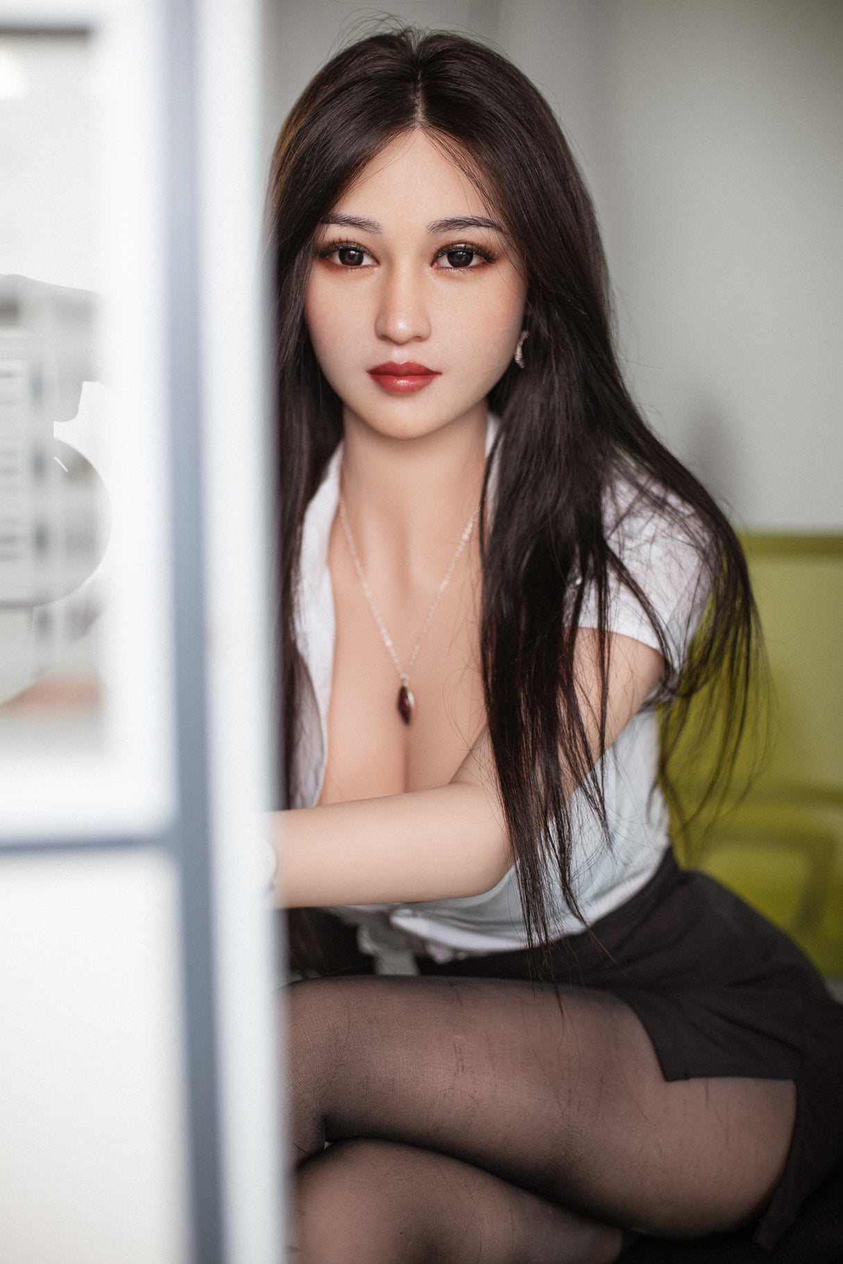 #1: 165cm G-Cup Lifelike TPE Body Silicone Head Sex Doll-Aibei