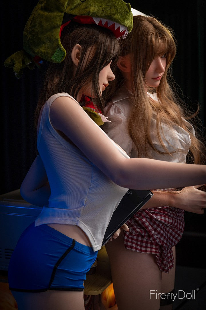 C001 Liuli: 164cm F-cup Hamburger Stall Silicone Sex Doll