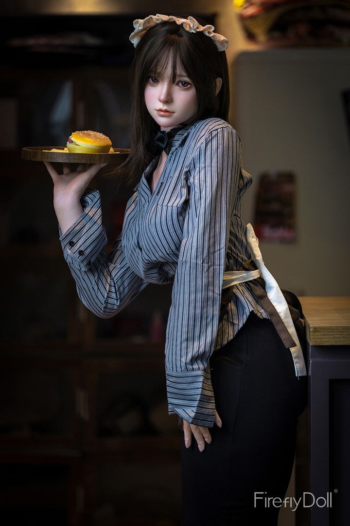 C001 Liuli: 159cm E-cup Hamburger Restaurant Silicone Sex Doll