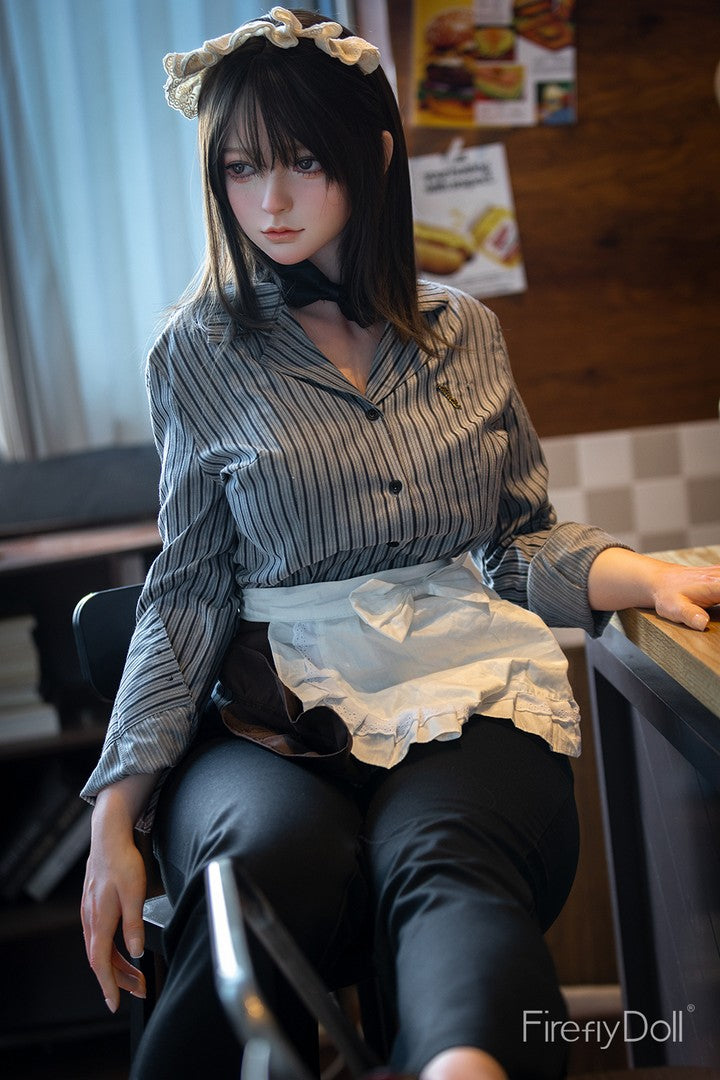 C001 Liuli: 159cm E-cup Hamburger Restaurant Silicone Sex Doll