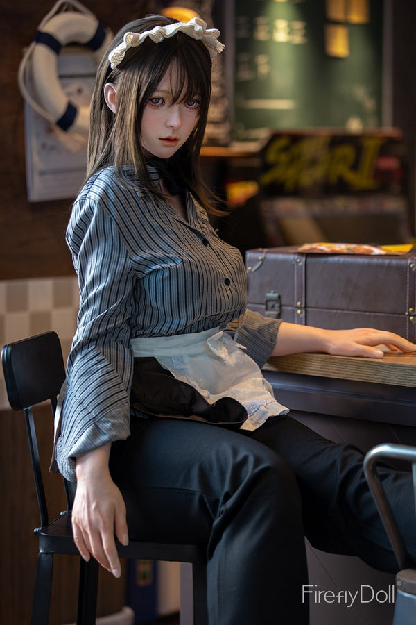 C001 Liuli: 159cm E-cup Hamburger Restaurant Silicone Sex Doll