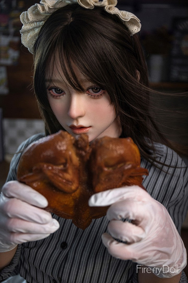 C001 Liuli: 159cm E-cup Hamburger Restaurant Silicone Sex Doll