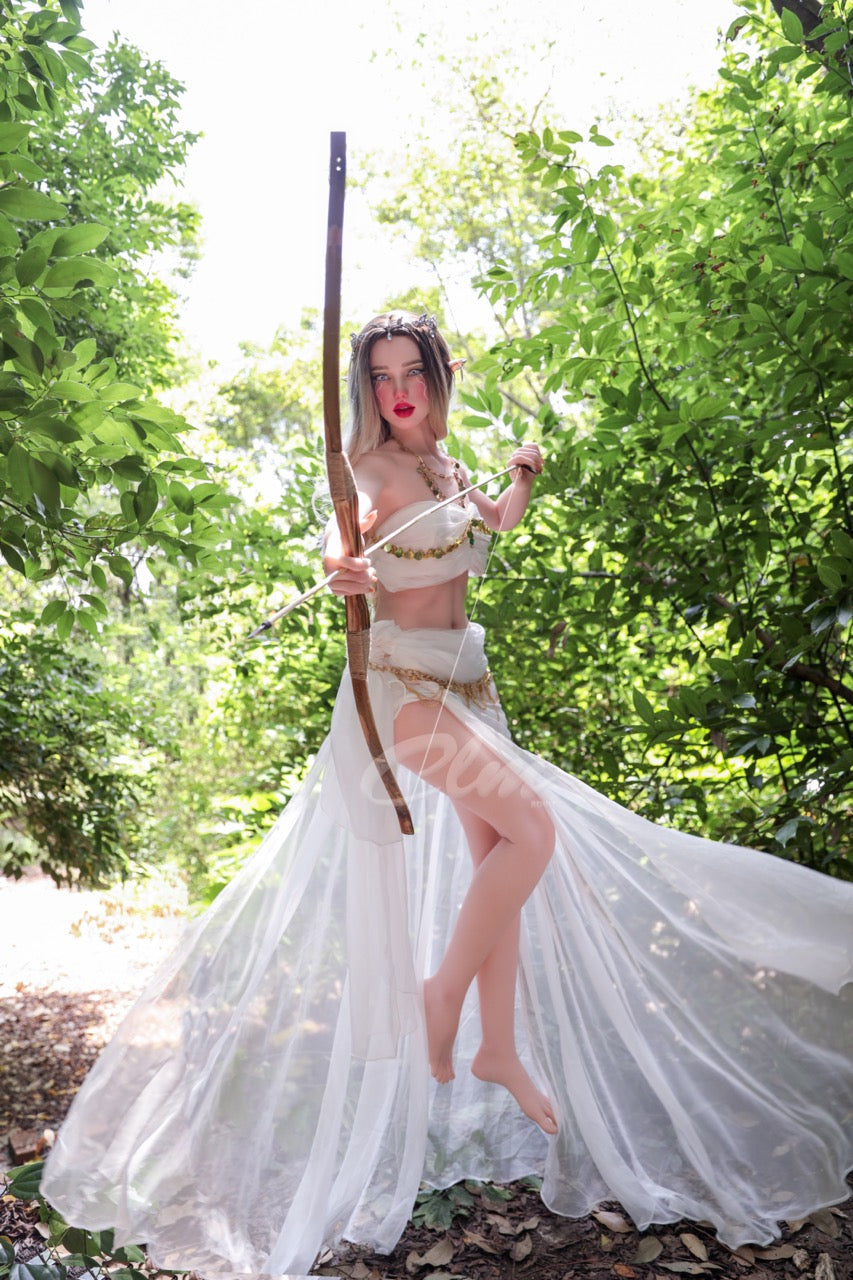 Athena (Vollsilikon): Weiße Climax Doll Sexpuppe