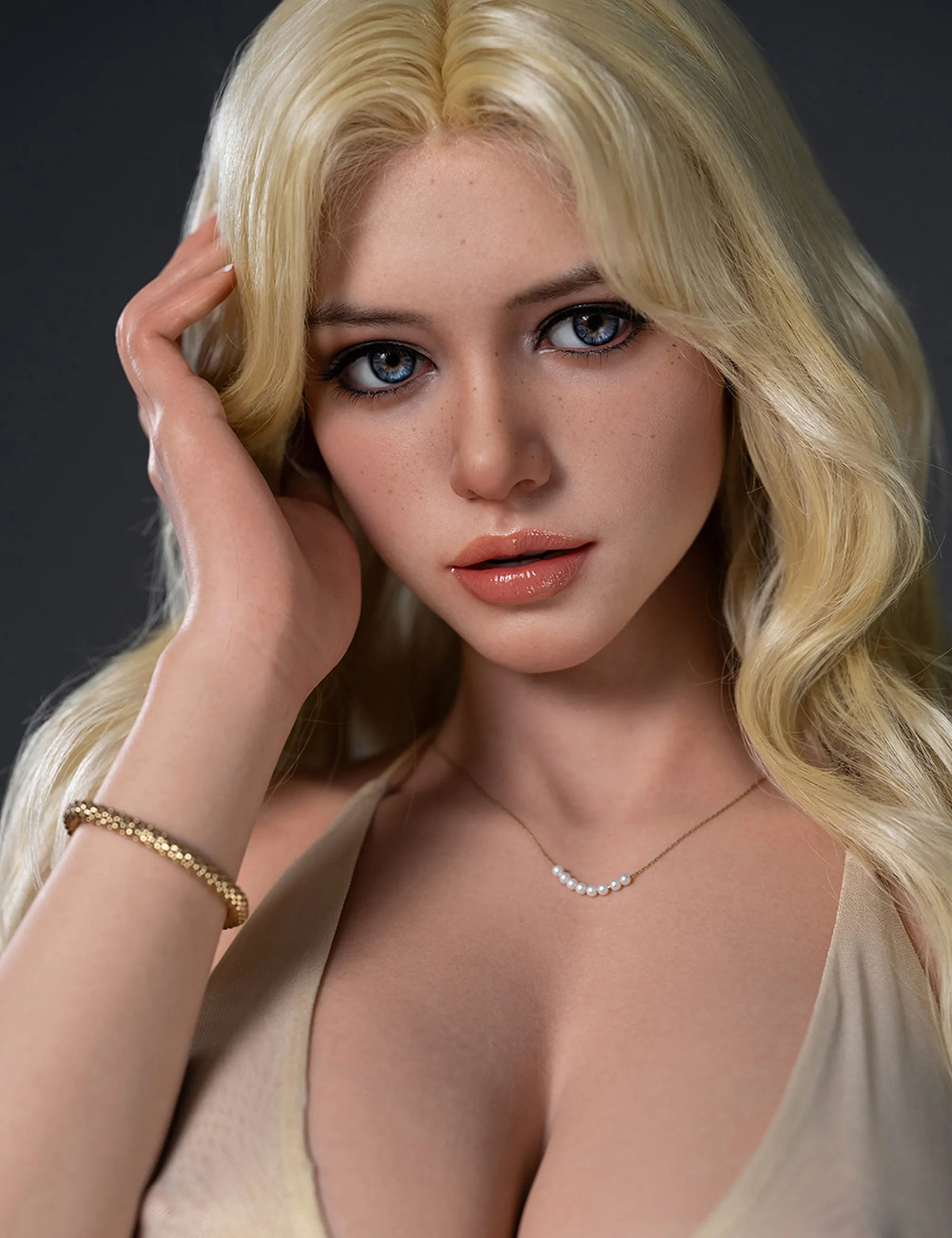 Polly-N ROS: 176cm E-Cup Champagne Kiss Realistic Sex Doll-Set-95