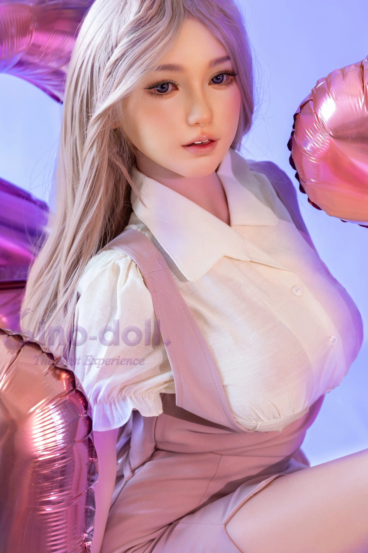 Linchun: 161cm H-Cup Pink Luxe Beauty Big Boobs Sex Doll-Soft Max Series