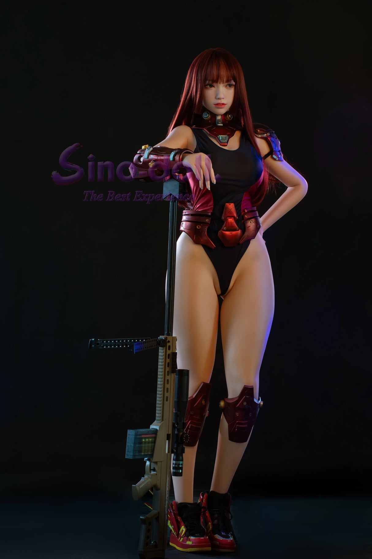 Linqiu: 167cm K-Cup Gun Girl Big Boobs Sex Doll-Soft Max Series