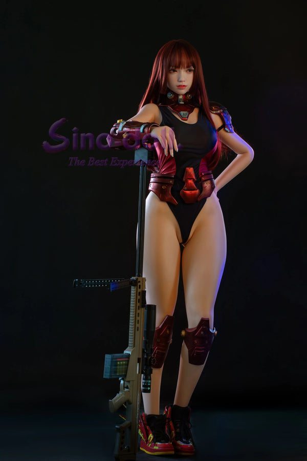 Linqiu: 167cm K-Cup Gun Girl Big Boobs Sex Doll-Soft Max Series