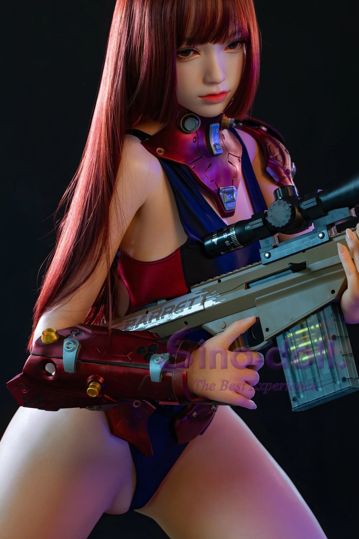 Linqiu: 167cm K-Cup Gun Girl Big Boobs Sex Doll-Soft Max Series