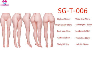 SG-T-006 Amelia : 104cm Realistic Silicone Sex Doll Torso-Sigafun