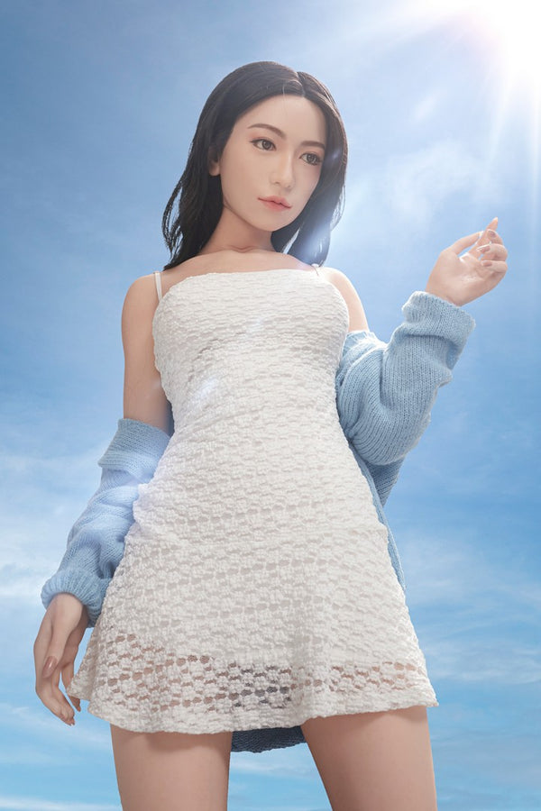 Mayu: 158cm E-Cup Flat Chested Silicone Sex Doll-Ultra Light Weight Design