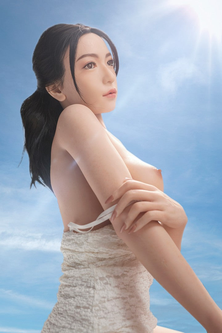 Mayu: 158cm E-Cup Flat Chested Silicone Sex Doll-Ultra Light Weight Design