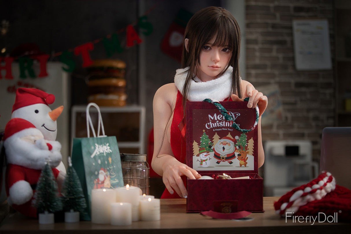 C001 Liuli: 159cm E-cup Christmas Silicone Sex Doll