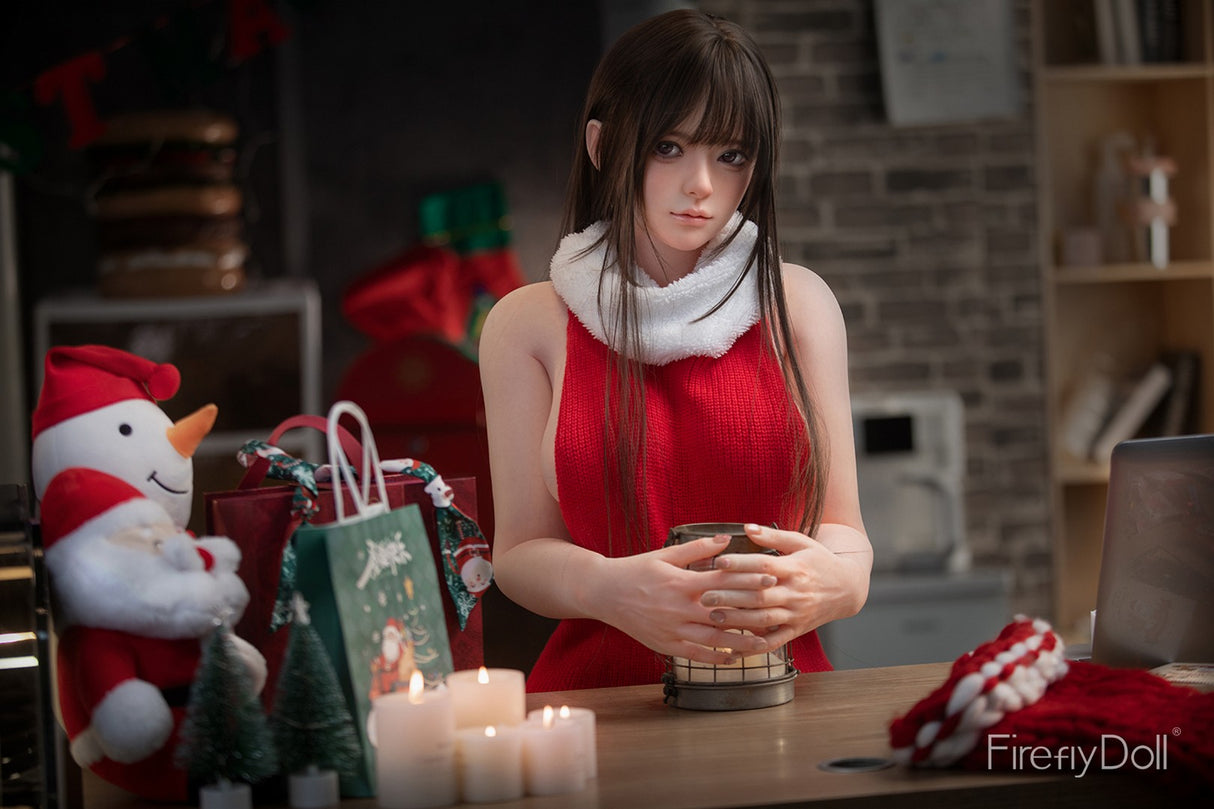 C001 Liuli: 159cm E-cup Christmas Silicone Sex Doll