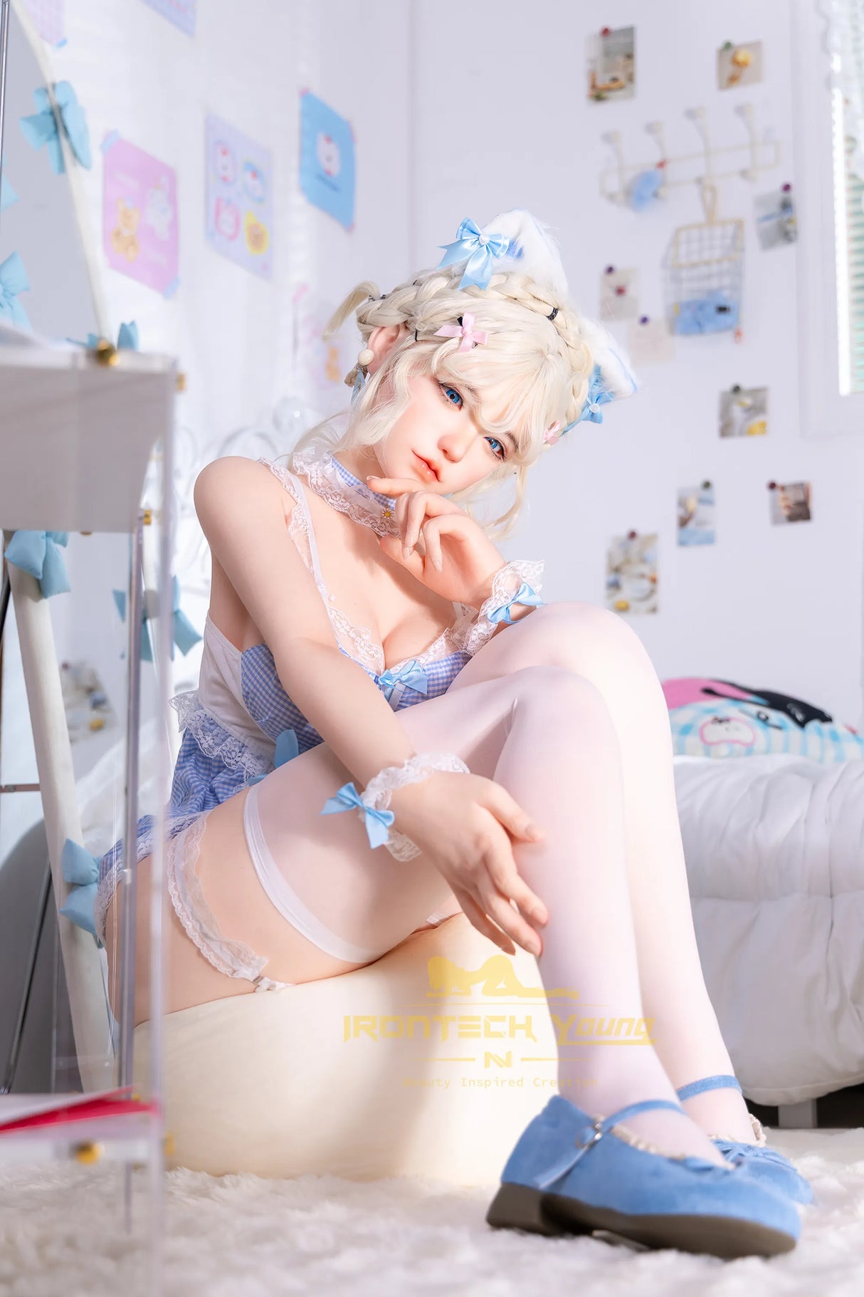 Zia: 154cm E-Cup Blue Fairy Cosplay Sex Doll | Young Series