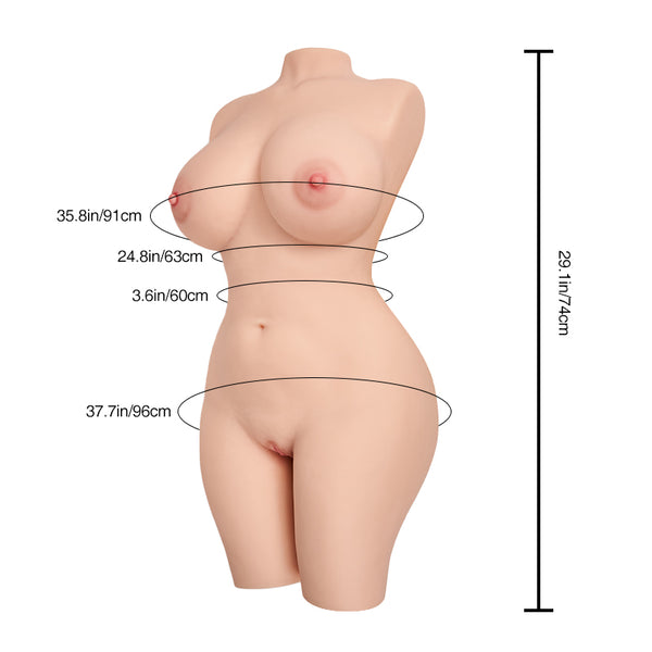 Badd Angel: Tantaly Sex Doll, vollbusige blonde Milf, Promi-Torso (Lieferung in 5–7 Tagen)