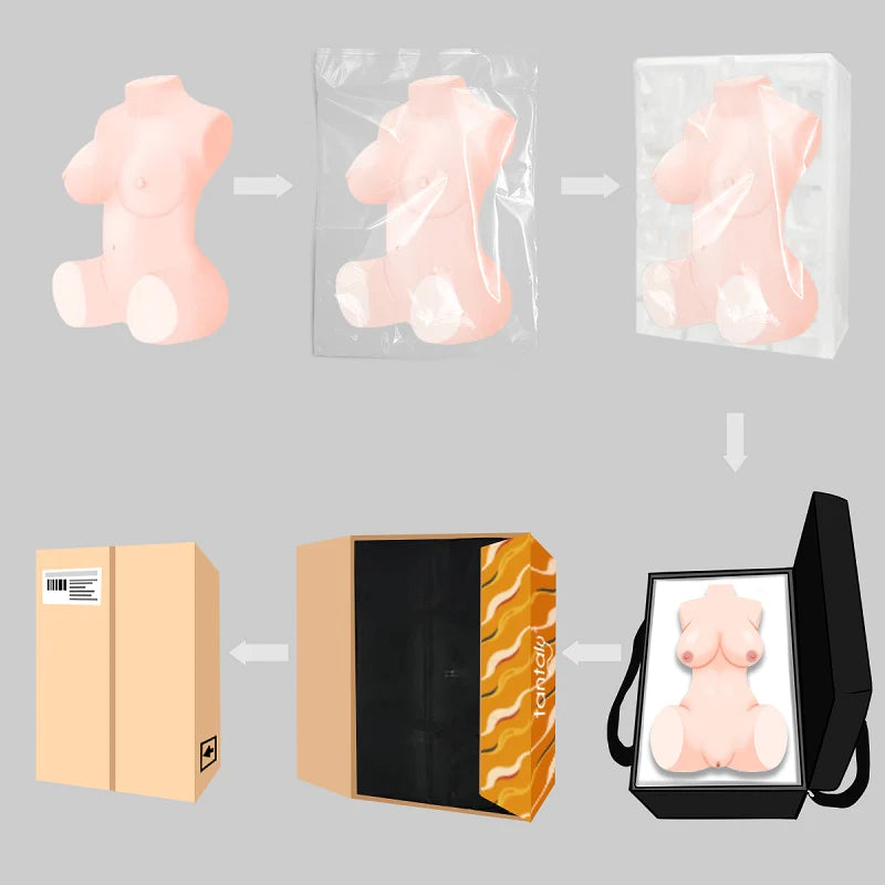 Candice Wheat: Tantaly Sex Doll Torso, die realistischste Muschi (Lieferung in 5–7 Tagen)