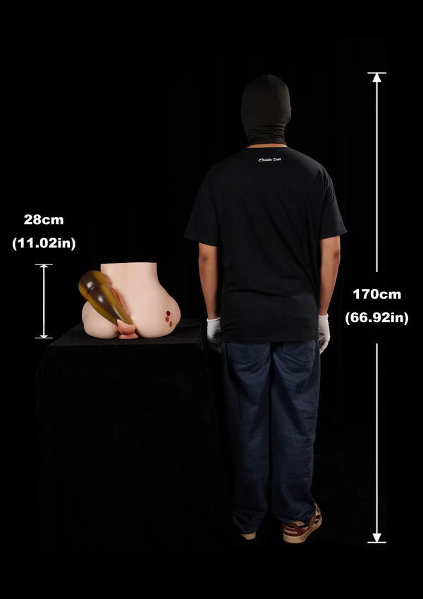 Playful Horse Tail Silicone Butt Torso-PA-Peppy-CLM Pro Series