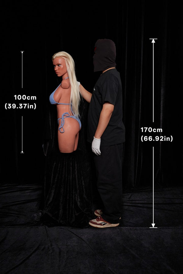 883# Fiorna: Flat Chested Silicone Sex Doll-Ultra Light Weight Design