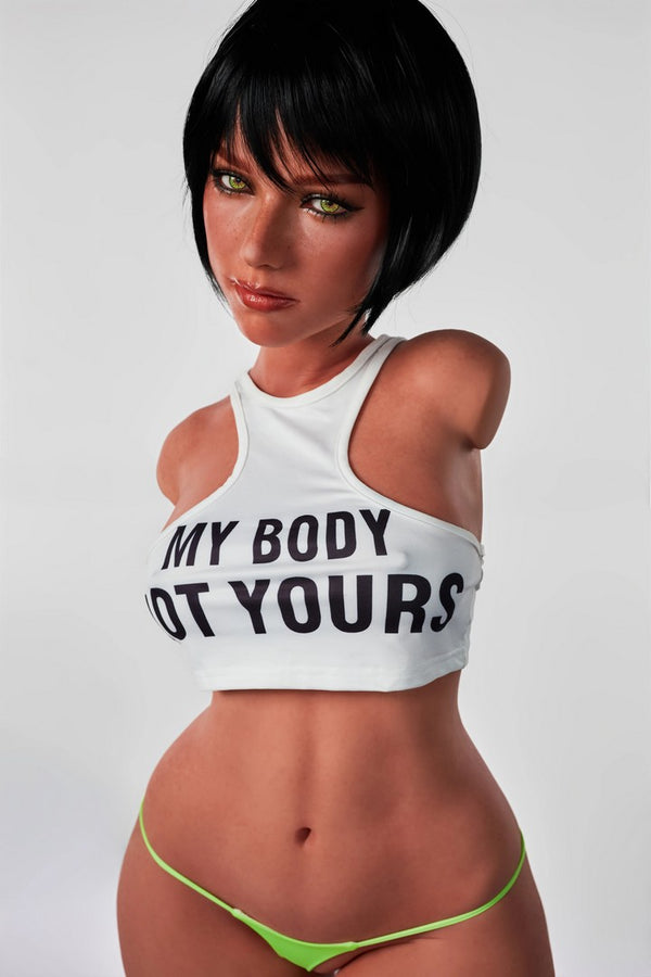 882# Livia: Flat Chested Silicone Sex Doll-Ultra Light Weight Design