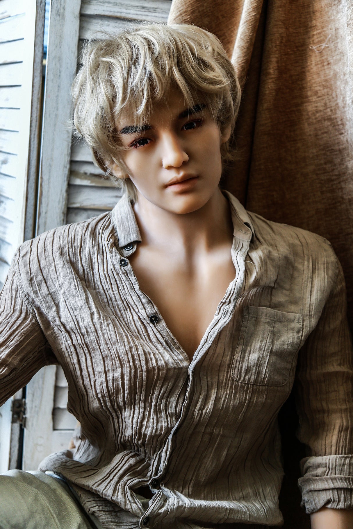 Tang (Blonde): Qita Doll Asian Male Sex Doll