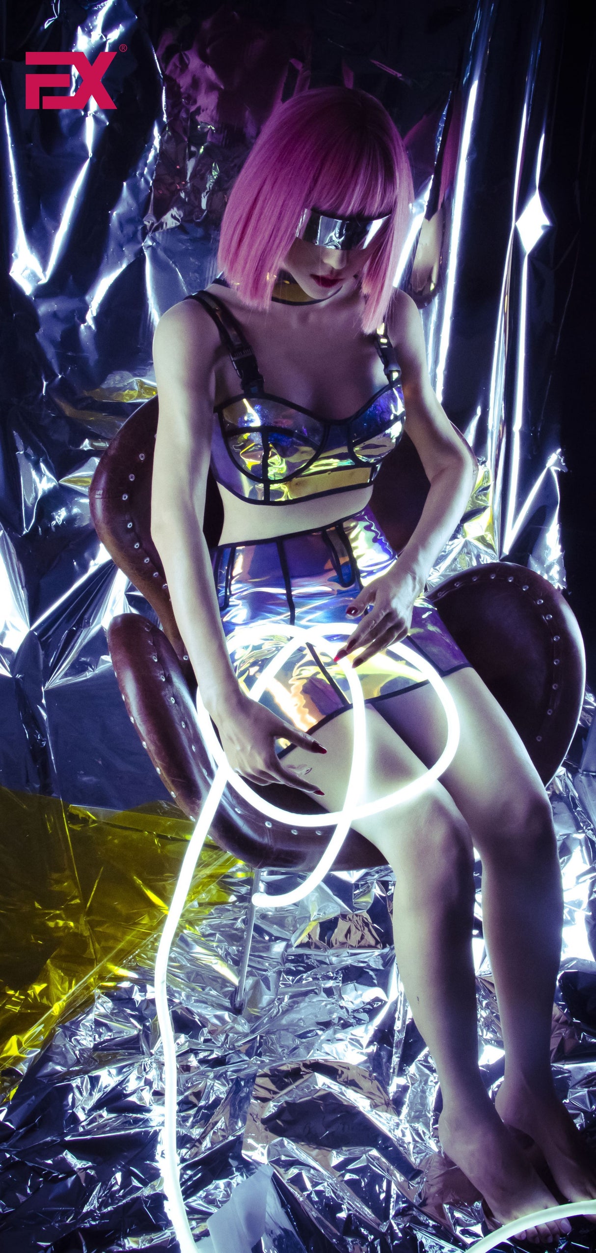 Jie - Cyberpunk (Full Silicone): EX Doll Asian Sex Doll (RealClone)