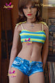 a woman in a bikini standing in a room 