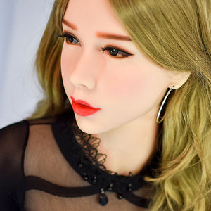 a woman with a beard and a tie 