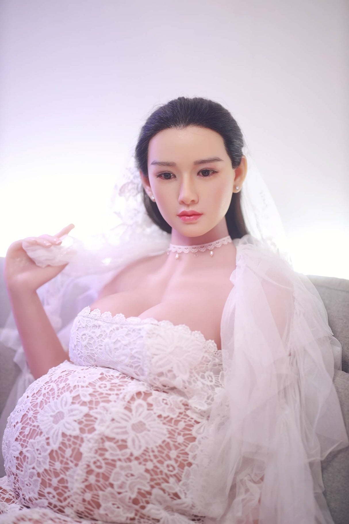Armani(Silicone Head): JYDoll Pregnant Asian Sex Doll
