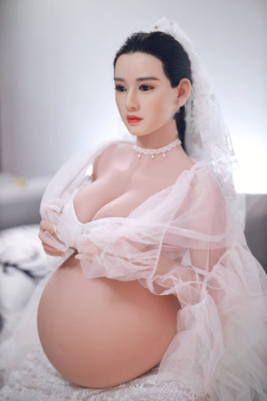 Armani(Silicone Head): JYDoll Pregnant Asian Sex Doll