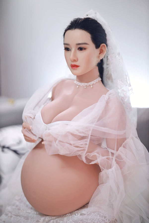 Armani(Silicone Head): JYDoll Pregnant Asian Sex Doll