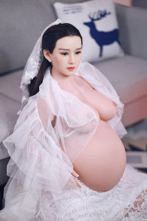 Armani(Silicone Head): JYDoll Pregnant Asian Sex Doll