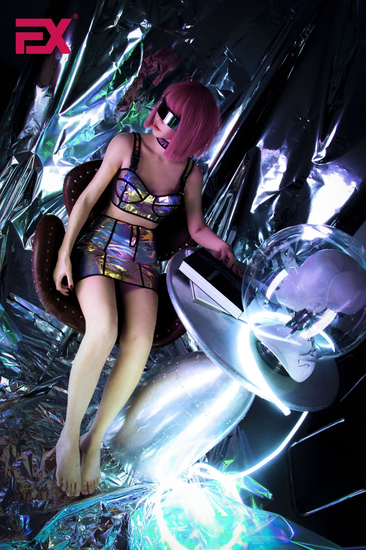Jie - Cyberpunk (Full Silicone): EX Doll Asian Sex Doll (RealClone)