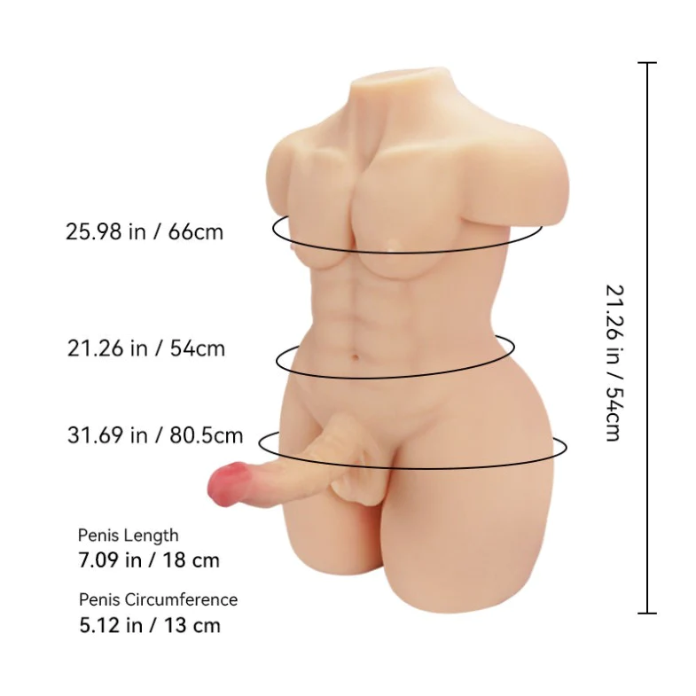 Channing: Tantaly, männlicher Sexpuppen-Torso (Lieferung in 5–7 Tagen)