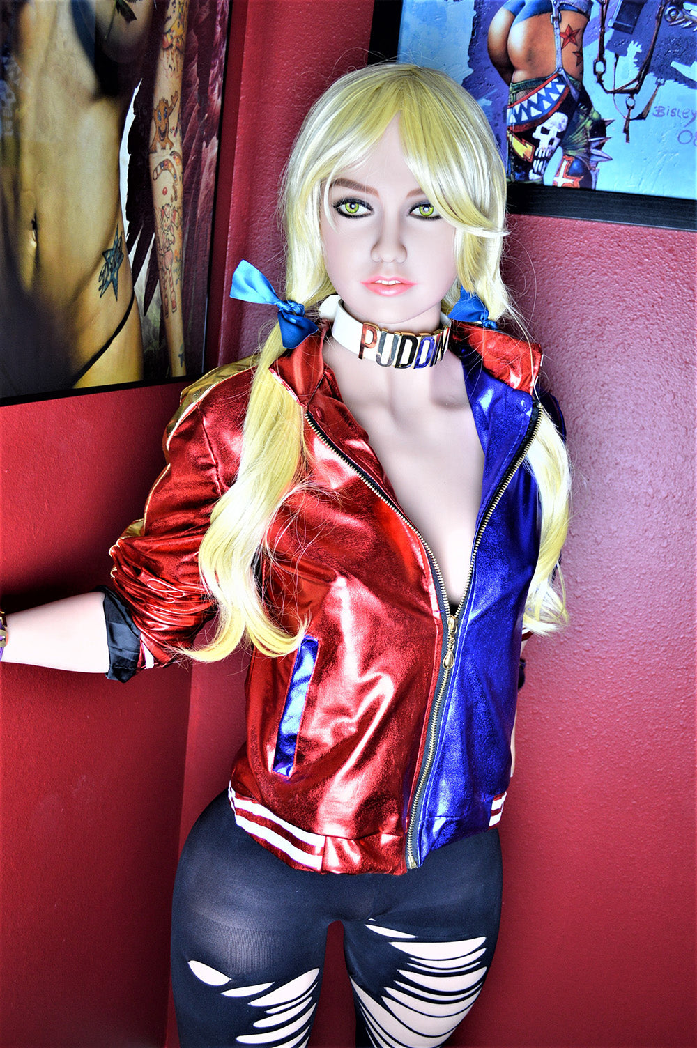 Harley Quinn: Lebensgroße 160 cm B-Körbchen TPE-Sexdoll – WM-Puppe – Sex  Doll Queen